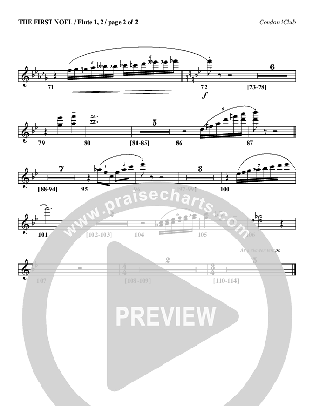 The First Noel Flute 1/2 (Mark Condon)