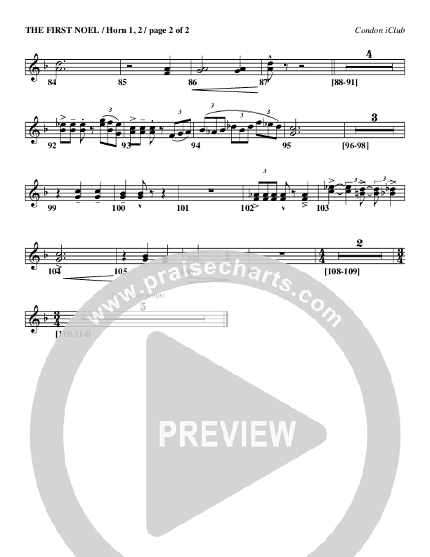 The First Noel French Horn 1/2 (Mark Condon)