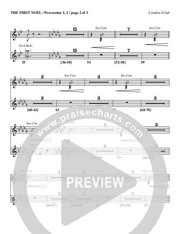 The First Noel Percussion 1/2 (Mark Condon)