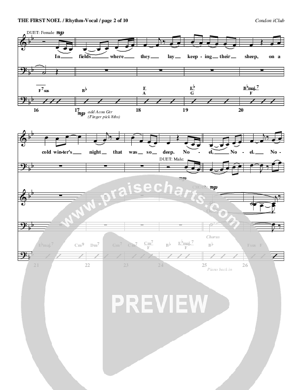 The First Noel Rhythm/Vocal (Mark Condon)