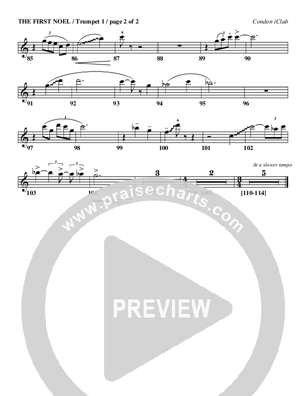 The First Noel Trumpet 1 (Mark Condon)