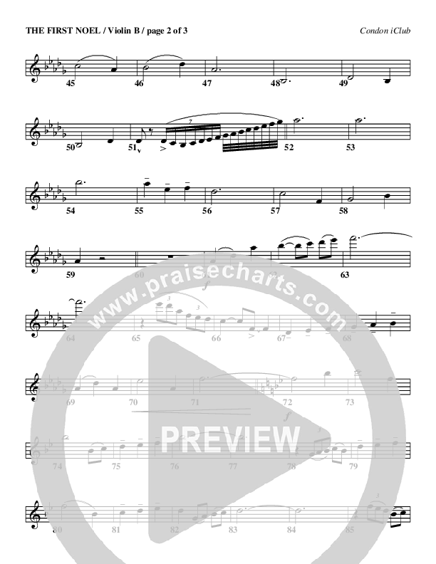 The First Noel Violin 2 (Mark Condon)