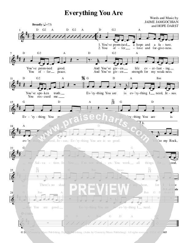 Everything You Are Lead Sheet (Jamie Jamgochian)