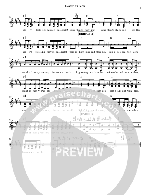 Heaven On Earth Lead Sheet (Micah Stampley)