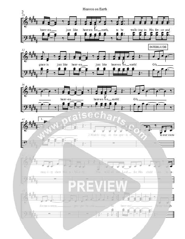 Heaven On Earth Lead Sheet (SAT) (Micah Stampley)