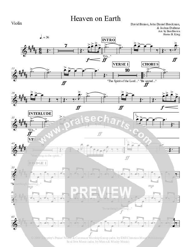 Heaven On Earth Violins (Micah Stampley)