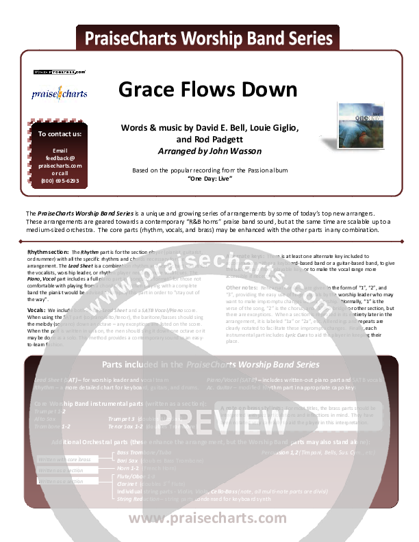 Grace Flows Down Orchestration (Christy Nockels / Passion)