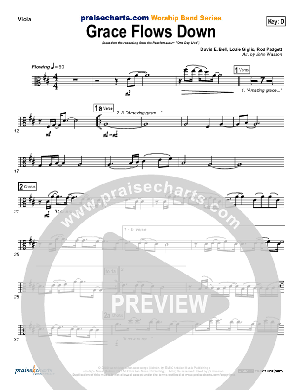 Grace Flows Down Viola (Christy Nockels / Passion)