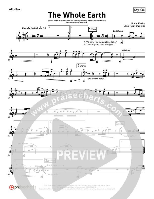 The Whole Earth Alto Sax (Gateway Worship)