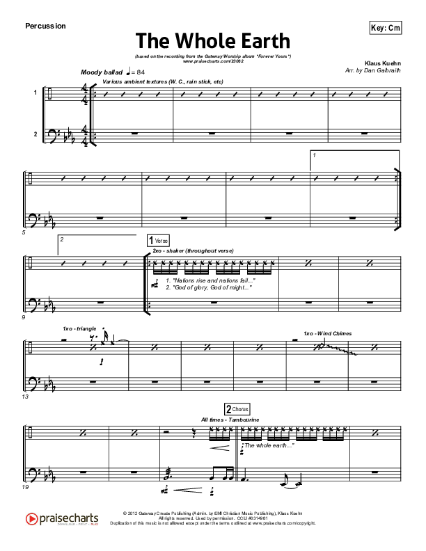 The Whole Earth Percussion (Gateway Worship)