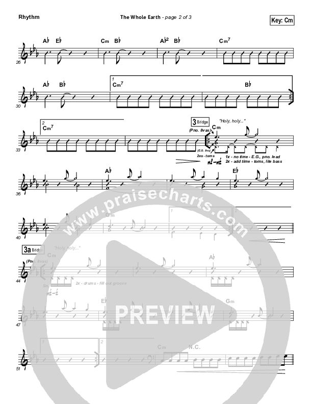 The Whole Earth Rhythm Chart (Gateway Worship)