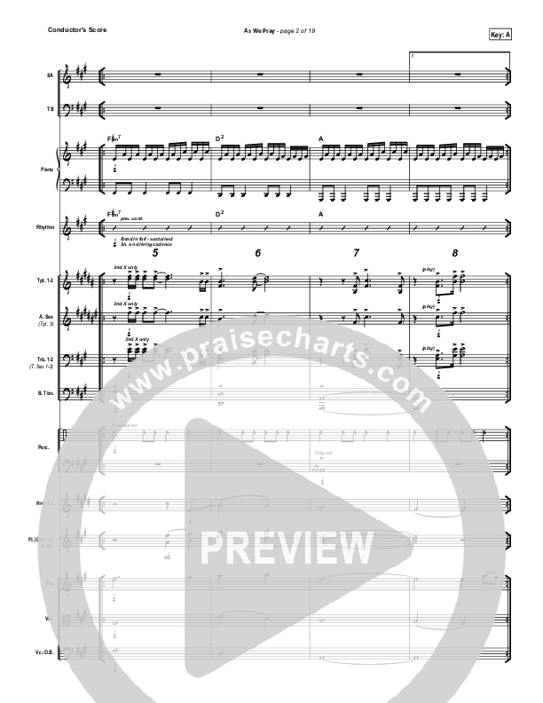 As We Pray Orchestration (Gateway Worship)