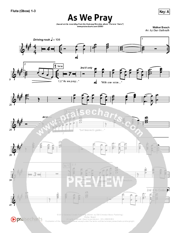 As We Pray Wind Pack (Gateway Worship)