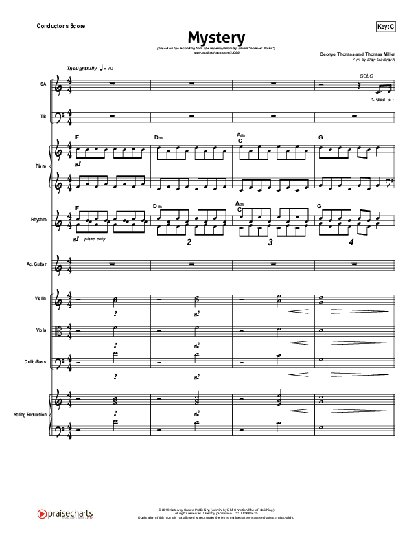 Mystery Conductor's Score (Gateway Worship)