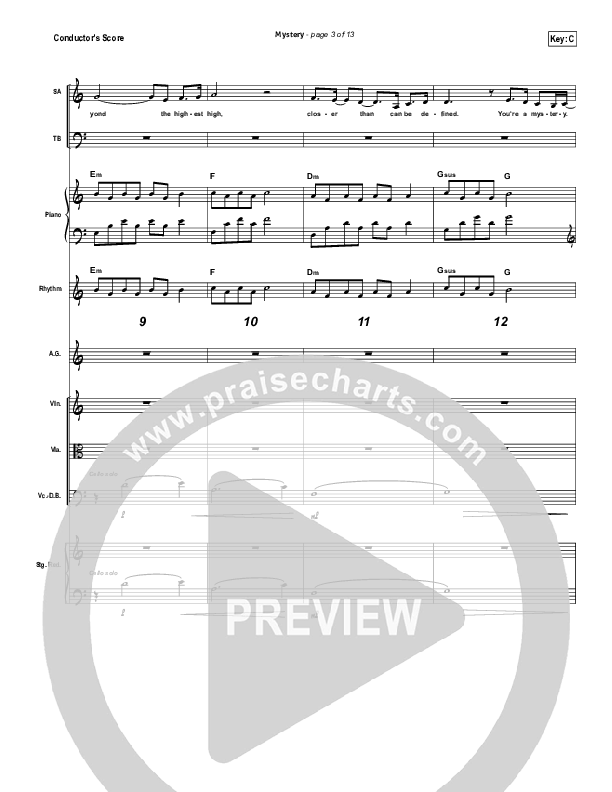 Mystery Conductor's Score (Gateway Worship)