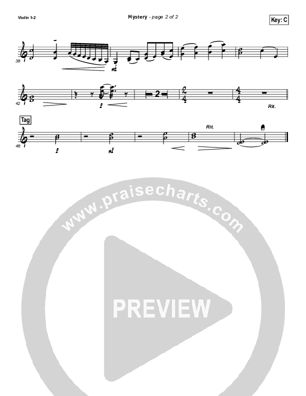 Mystery Violin 1/2 (Gateway Worship)