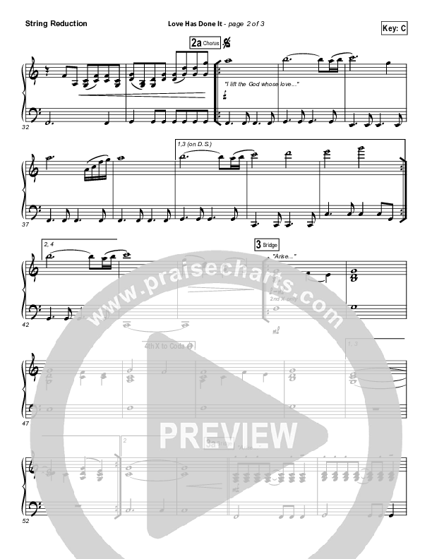 Love Has Done It String Pack (Gateway Worship)