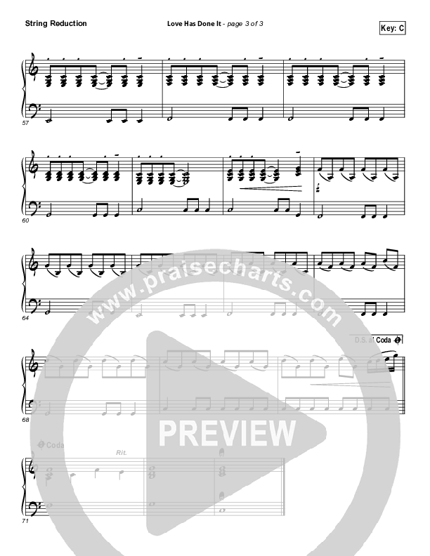 Love Has Done It String Pack (Gateway Worship)