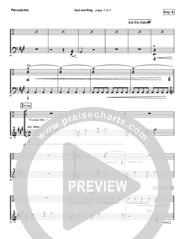 God And King Percussion (Gateway Worship)