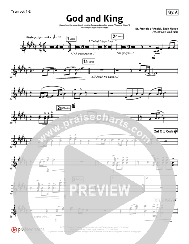 God And King Brass Pack (Gateway Worship)