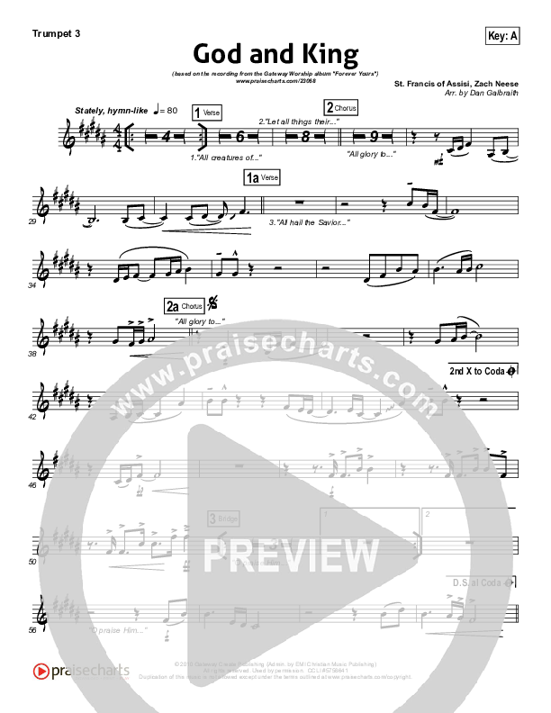God And King Trumpet 3 (Gateway Worship)
