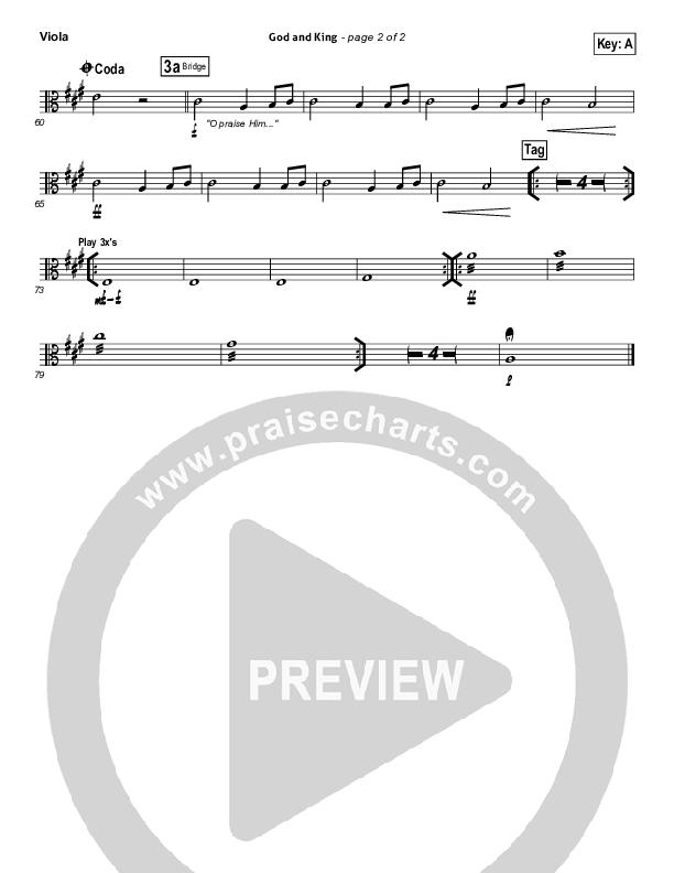 God And King Viola (Gateway Worship)