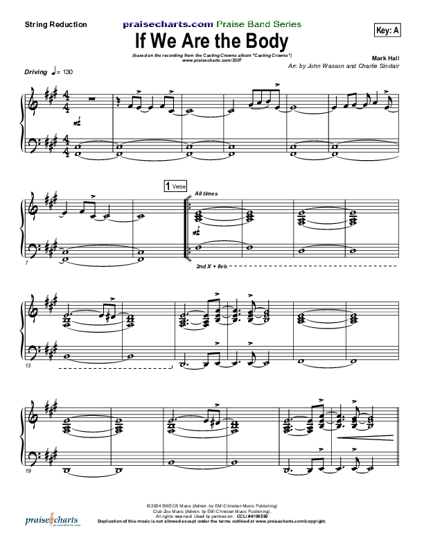 If We Are The Body Synth Strings (Casting Crowns)