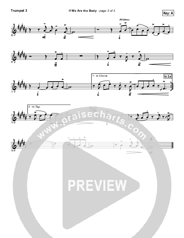 If We Are The Body Trumpet 3 (Casting Crowns)