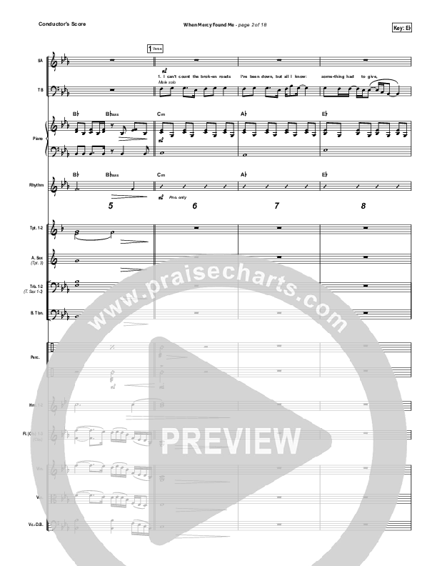 When Mercy Found Me Orchestration (Rhett Walker Band)