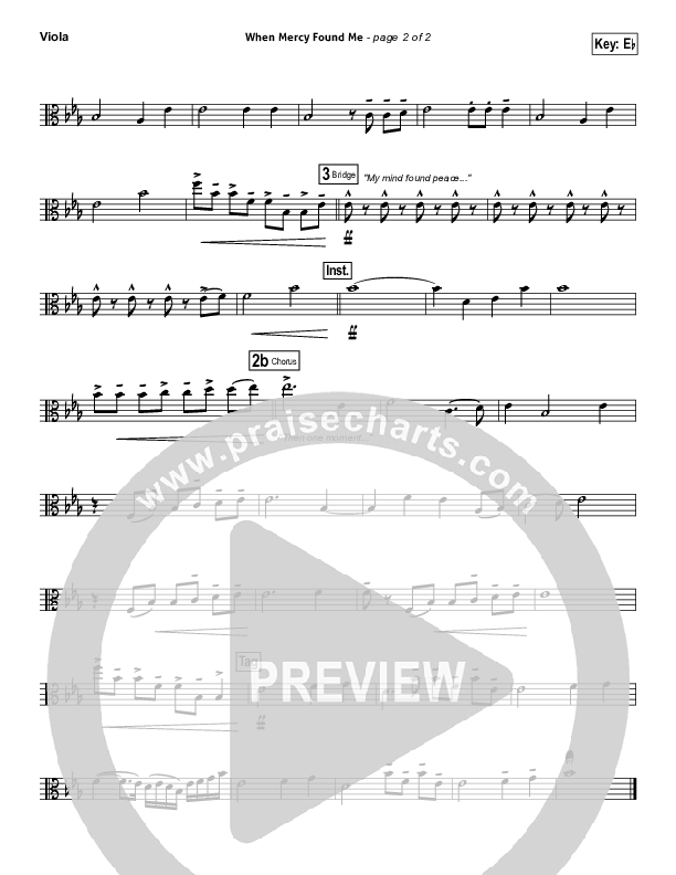 When Mercy Found Me Viola (Rhett Walker Band)