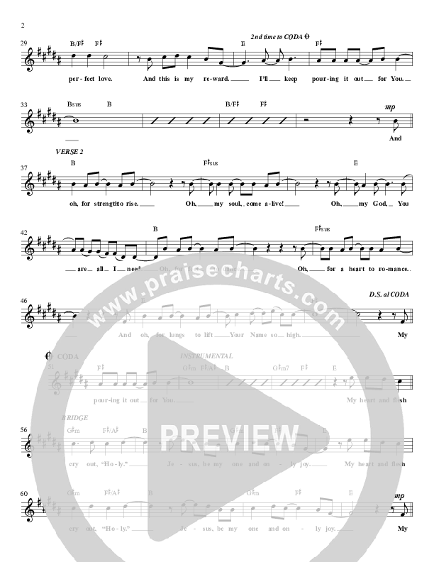 Pouring It Out For You Lead Sheet (Jared Anderson)