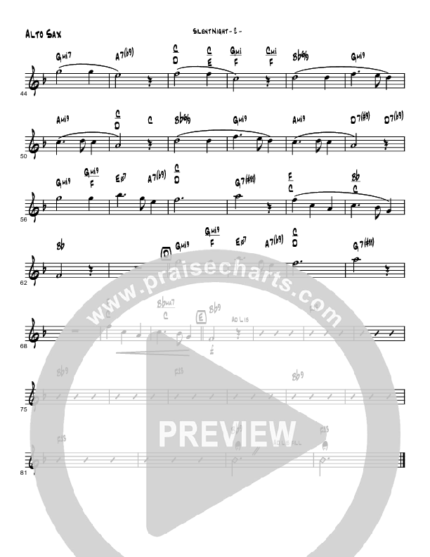 Silent Night (Instrumental) Alto Sax (Brad Henderson)