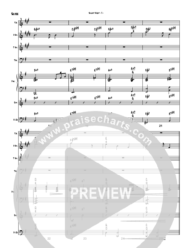 Silent Night (Instrumental) Conductor's Score (Brad Henderson)