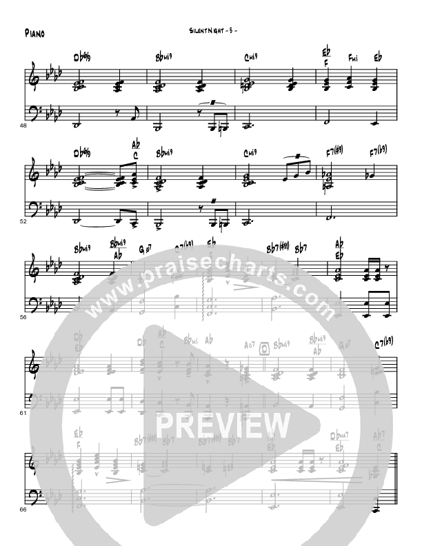 Silent Night (Instrumental) Piano Sheet (Brad Henderson)