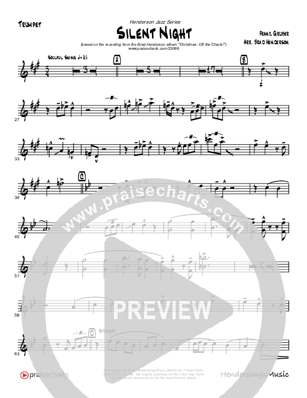 Silent Night (Instrumental) Trumpet (Brad Henderson)