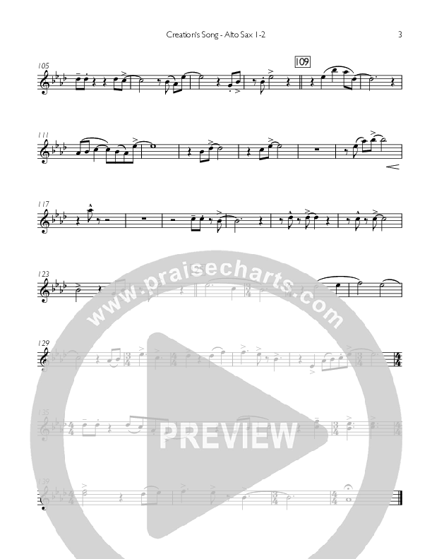 Creation's Song Alto Sax 1/2 (Concord Worship)
