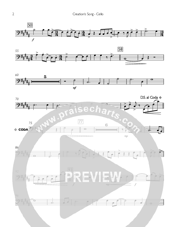 Creation's Song Cello (Concord Worship)