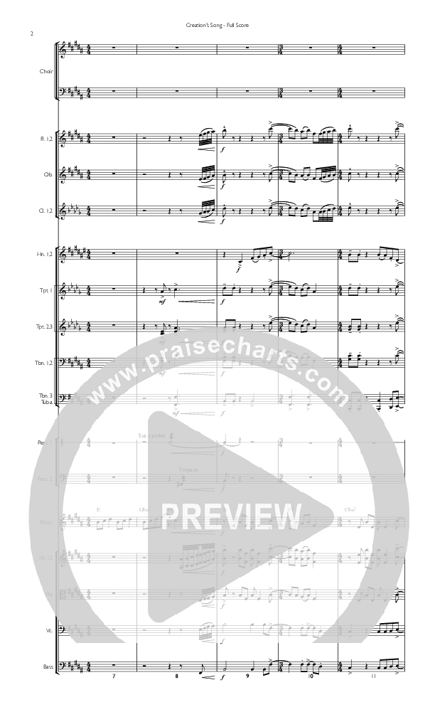 Creation's Song Conductor's Score (Concord Worship)