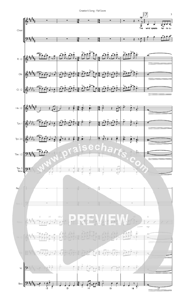 Creation's Song Conductor's Score (Concord Worship)