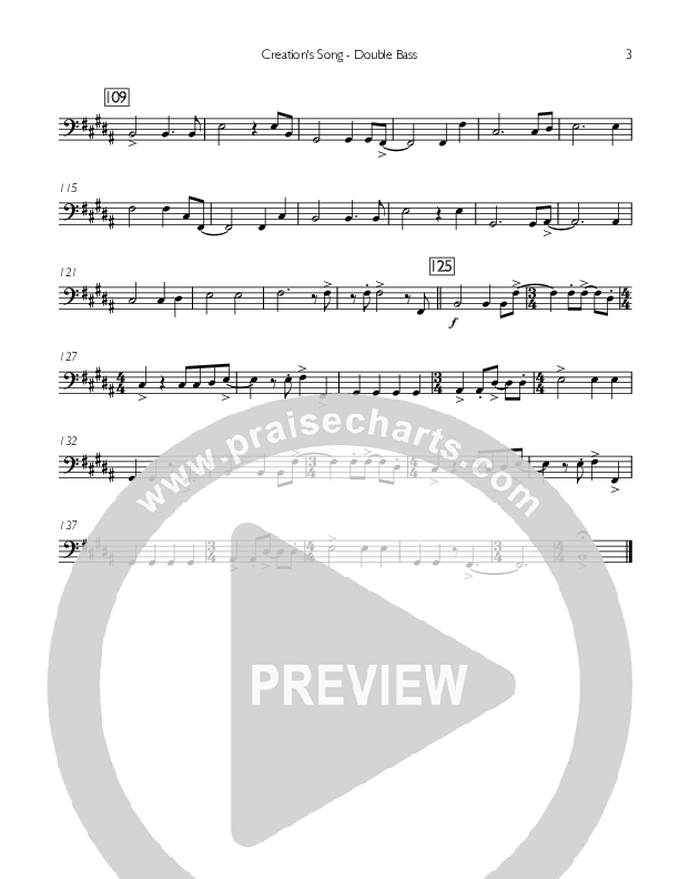 Creation's Song Double Bass (Concord Worship)