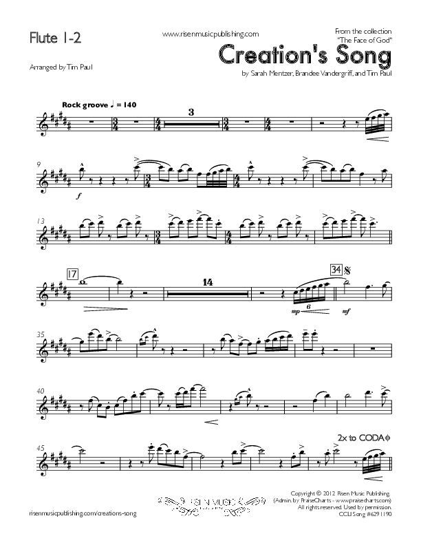 Creation's Song Flute 1/2 (Concord Worship)