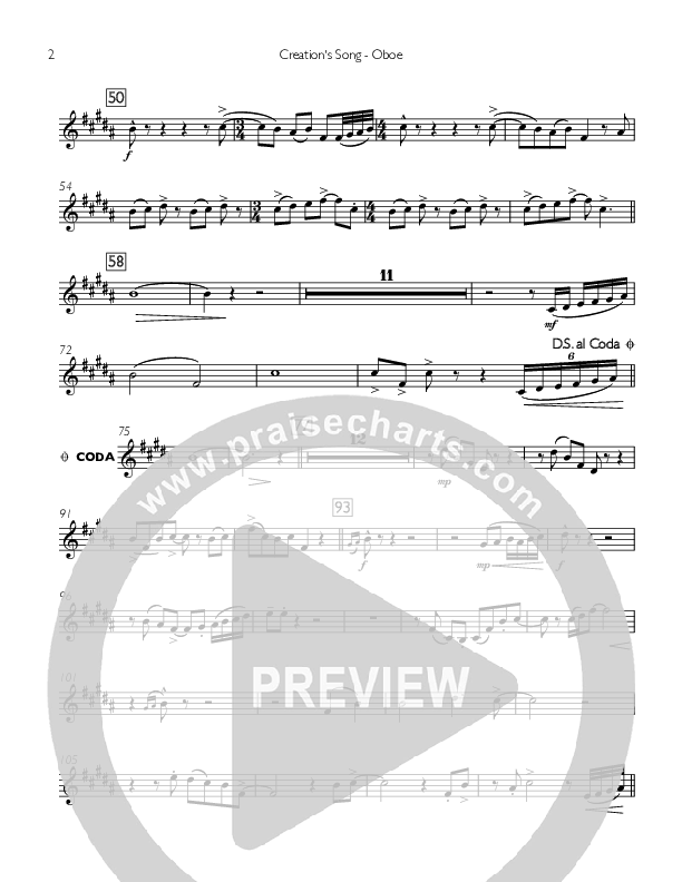 Creation's Song Oboe (Concord Worship)