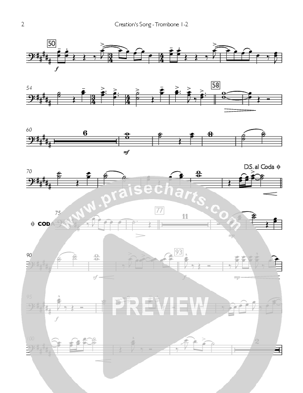 Creation's Song Trombone 1/2 (Concord Worship)