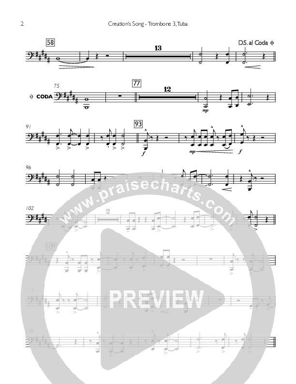 Creation's Song Trombone 3/Tuba (Concord Worship)