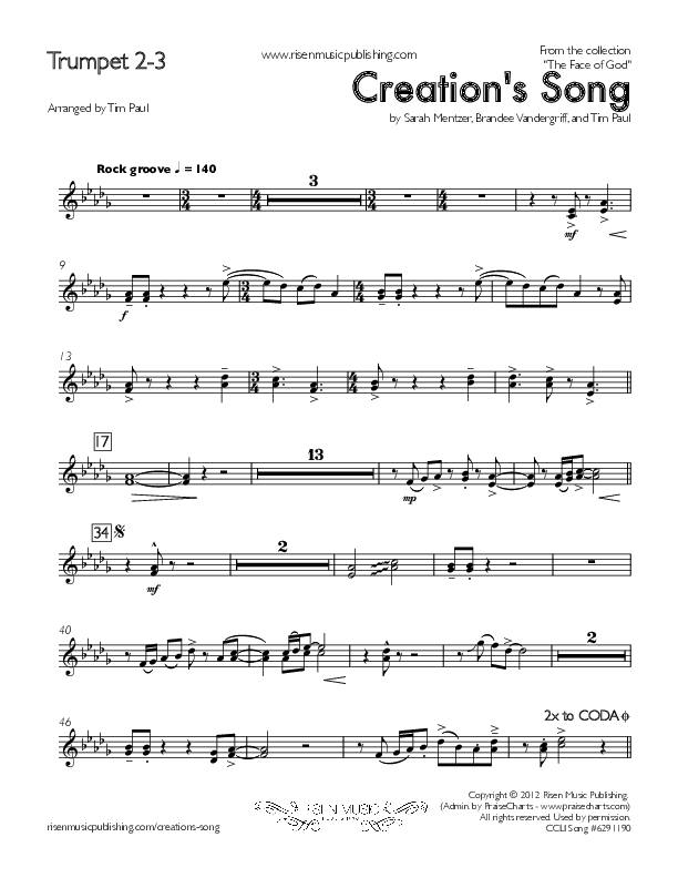 Creation's Song Trumpet 2/3 (Concord Worship)