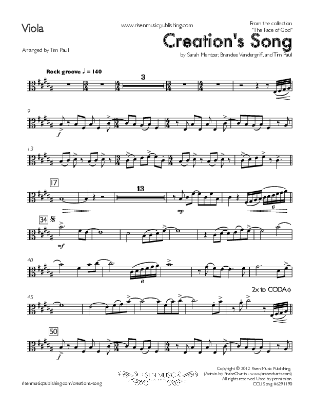 Creation's Song Viola (Concord Worship)