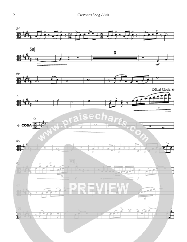 Creation's Song Viola (Concord Worship)