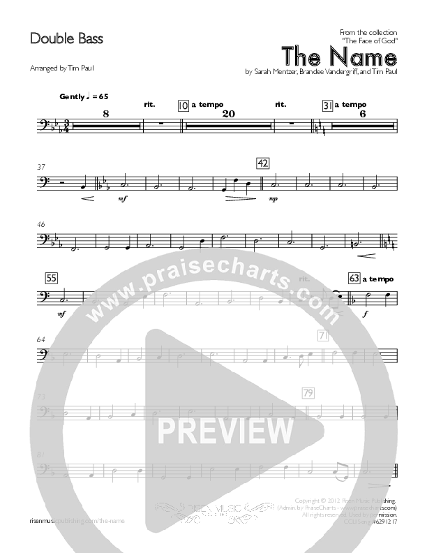 The Name Double Bass (Concord Worship)