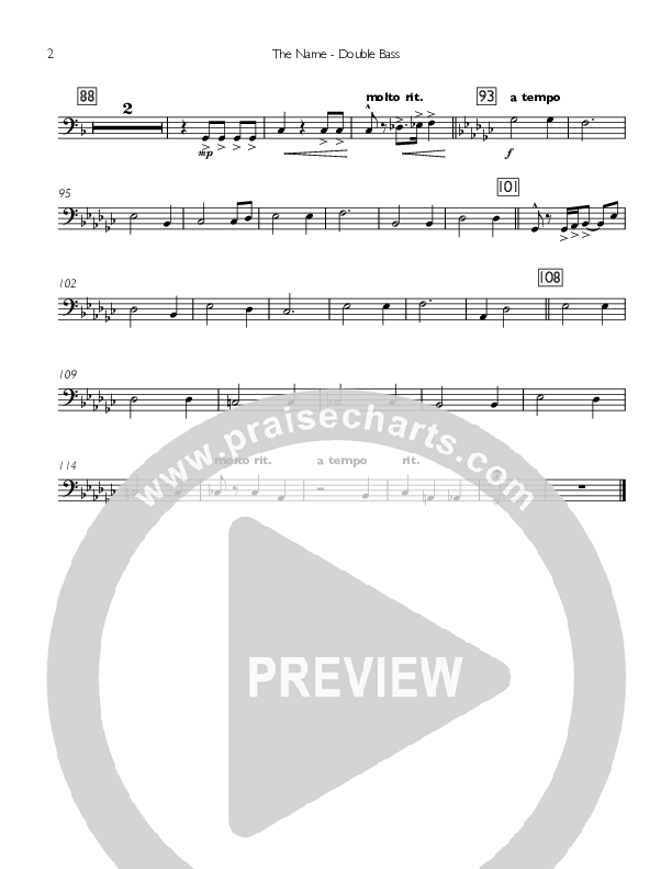 The Name Double Bass (Concord Worship)