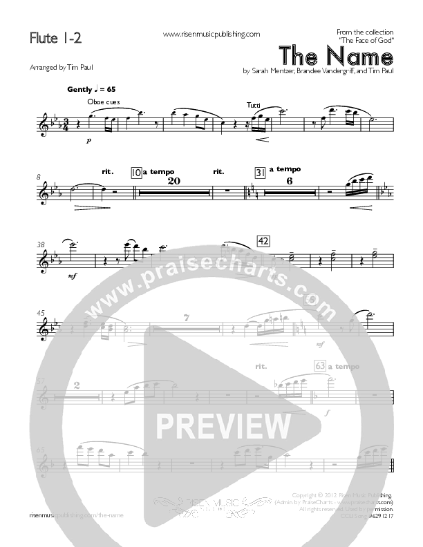 The Name Flute 1/2 (Concord Worship)